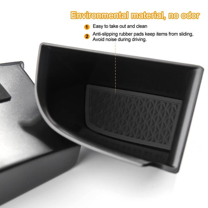 ANFOKAS 4pcs for Mazda 3 CX30 2024 2023 2022 2021 2020 Accessories Auto Door Grab Handle Pocket Armrest Box Armrest Cover Storage Organizer Tray - Image 4